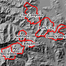 map Ski Areas