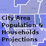 Population And Households Projections for City Areas